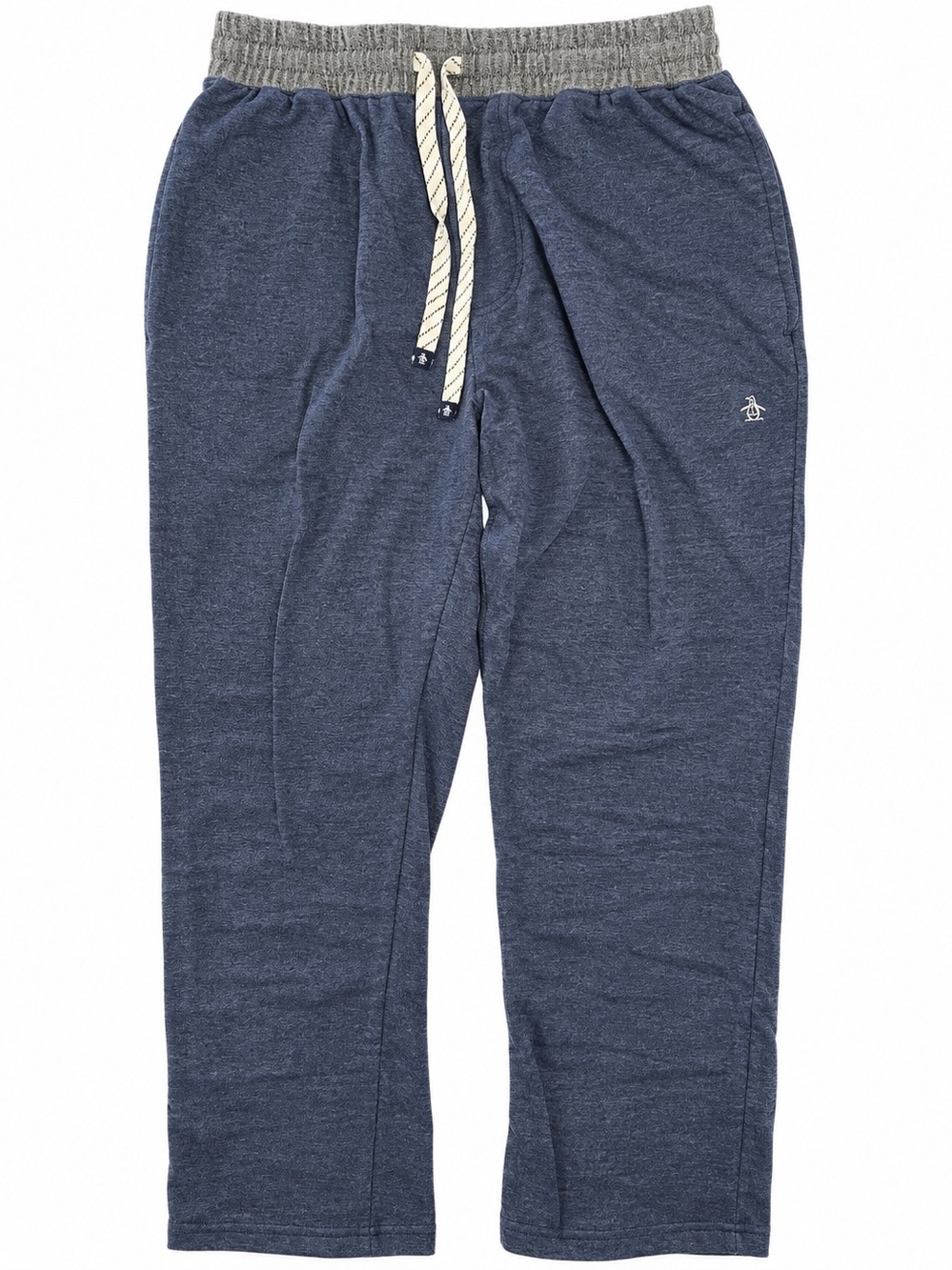 Original Penguin Mens Lounge Jogger Pants Large Navy Heather Drawstring Casual